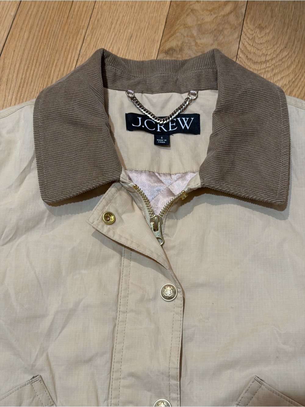 J.Crew Short Barn Jacket in English ripstop cotton Sz Small - Picture 6 of 14